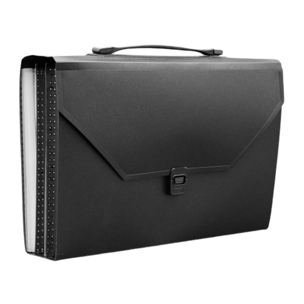 Solo Expanding Case With 31 Pocket lock & Handle Black F/C Size EX 904 