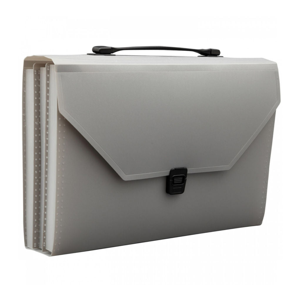 Solo Expanding Case With 31 Pocket lock & Handle Grey F/C Size EX 904 