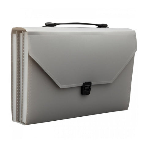 Solo Expanding Case With 31 Pocket lock & Handle Grey F/C Size EX 904 