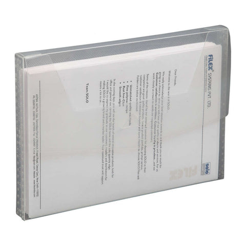 Solo Document Bag With Slot Closer Translucent White A4 DC 556 