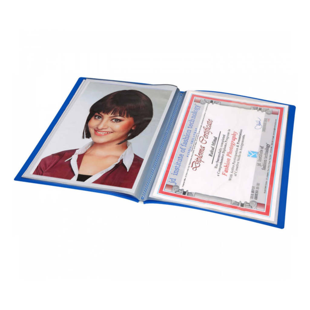 Solo Display File With 10 Pockets Blue A4 DF 200