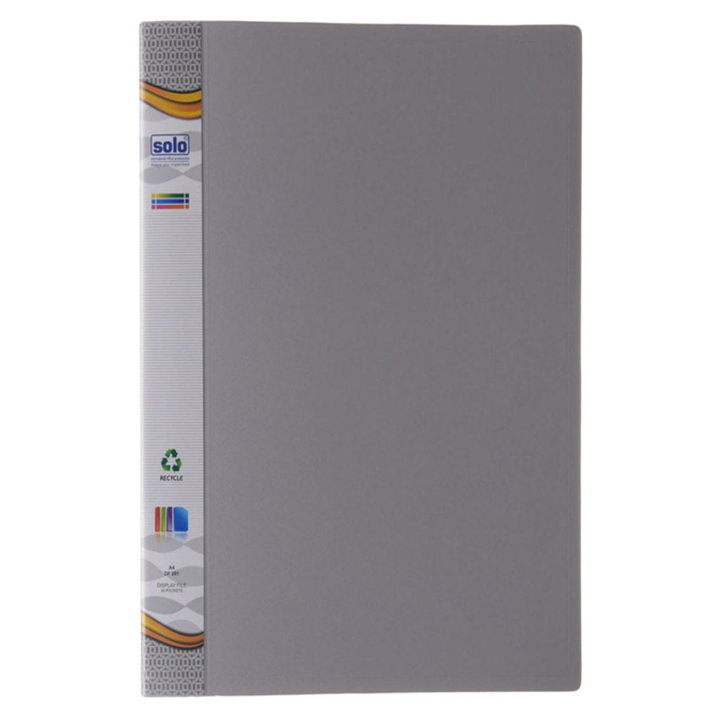 Buy Solo Display File With 20 Pockets Grey A4 DF 201 Online at Bestomart