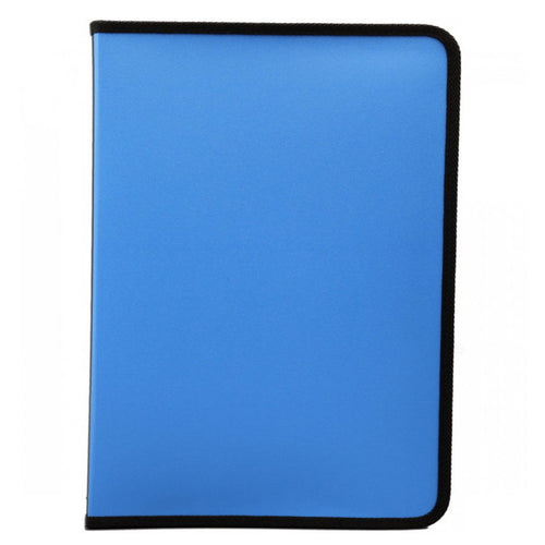 Solo Display File With 20 Pockets Zipper Closure Blue F/C Size ZB 011 