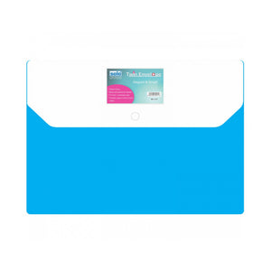 Solo My Clear Bag With Twin Pocket Double Color Transparent Blue F/C Size MC 212 