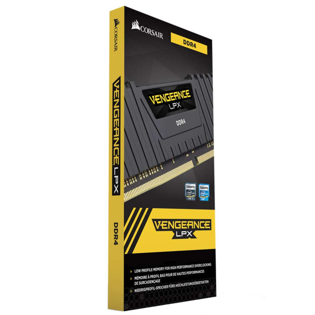 Corsair Vengeance LPX 16GB (1 x 16GB) DDR4 DRAM 3200MHz C16 Memory Kit Black CMK16GX4M1E3200C16
