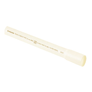 Anchor HMS Socket Type Rigid PVC Conduit Pipe 19mm Ivory CP19SHIV 