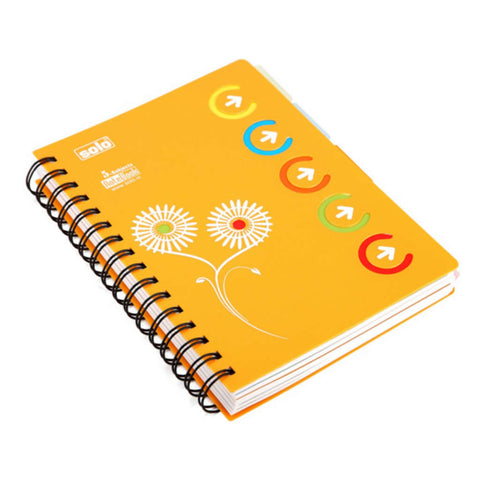Solo 5-Subjects Note Book 300 Pages Yellow A5 NA 553 