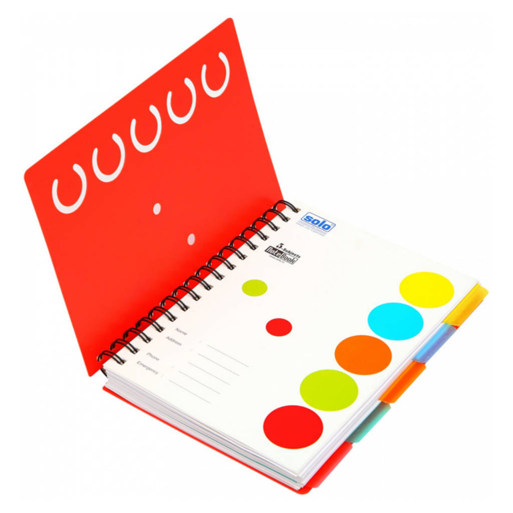 Solo 5-Subjects Note Book 300 Pages Red A5 NA 553