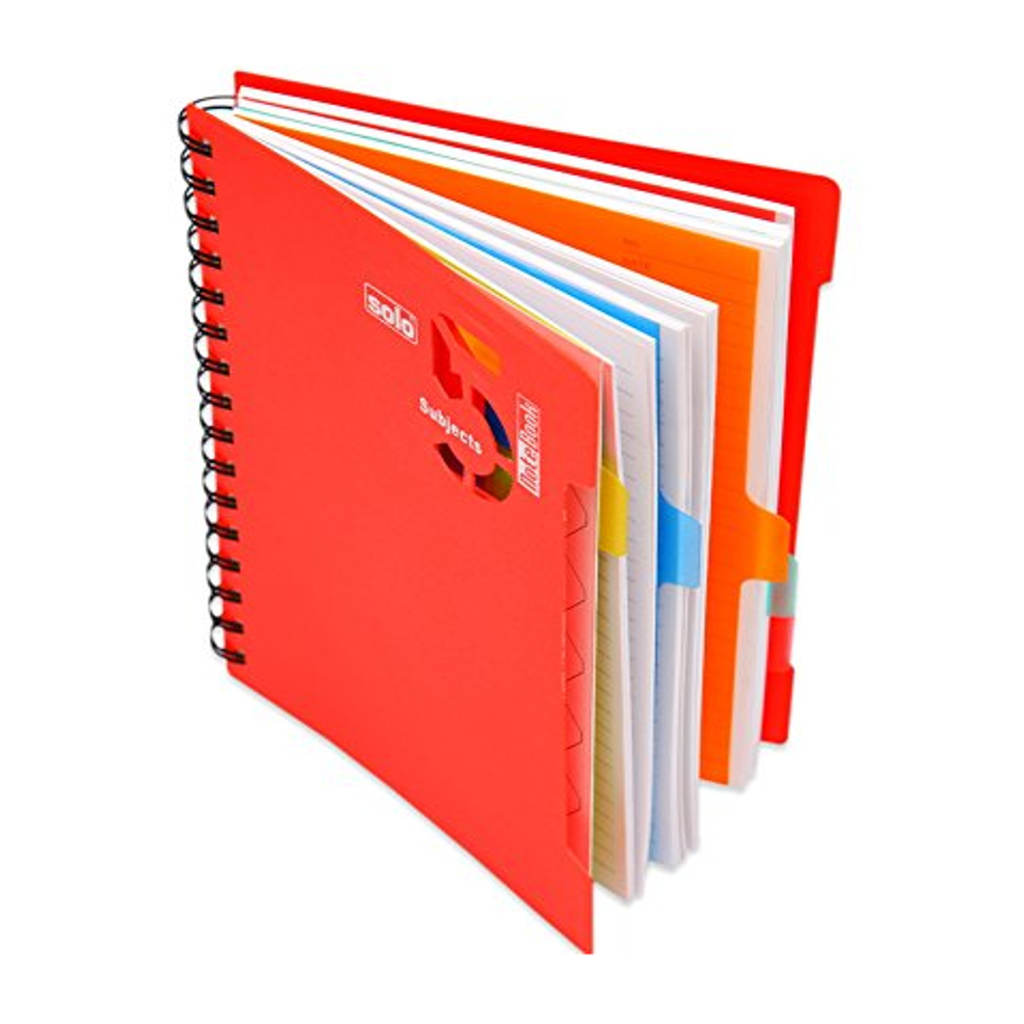Solo 5-Subjects Note Book 300 Pages Red A5 NA 554