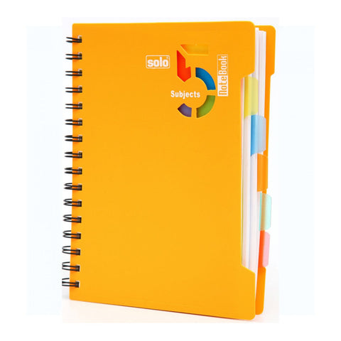 Solo 5-Subjects Note Book 300 Pages Yellow A5 NA 554 