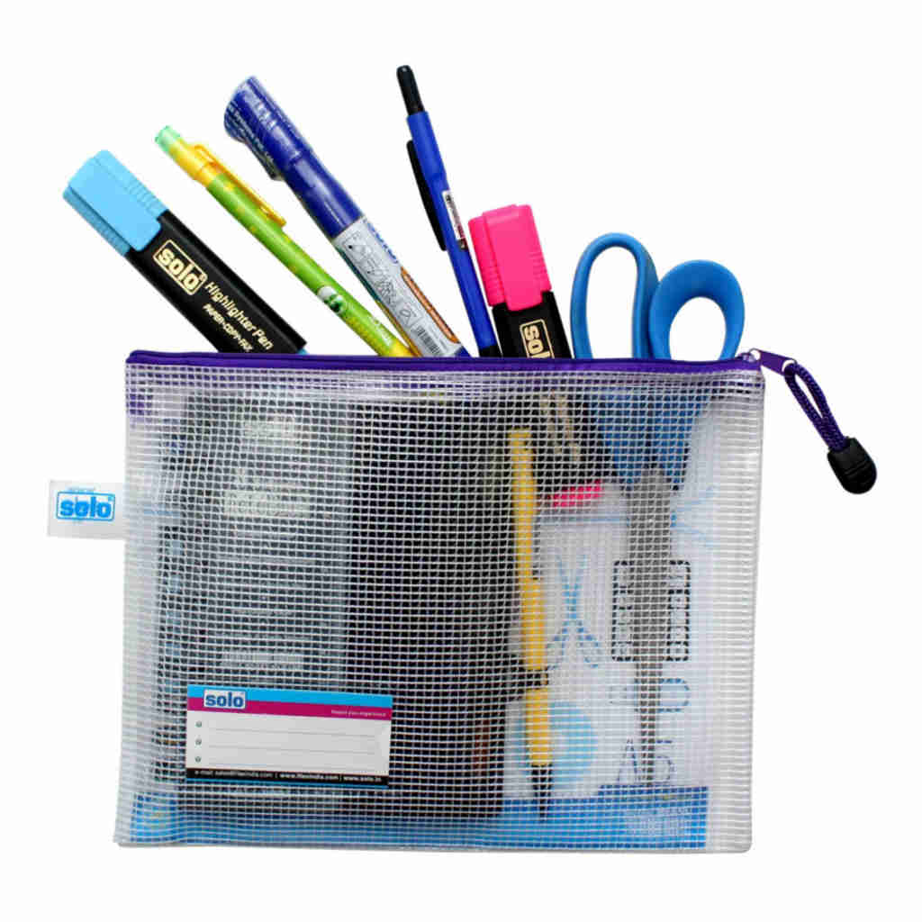 Solo My Zipper Closure Bag Blue A5 MFA51