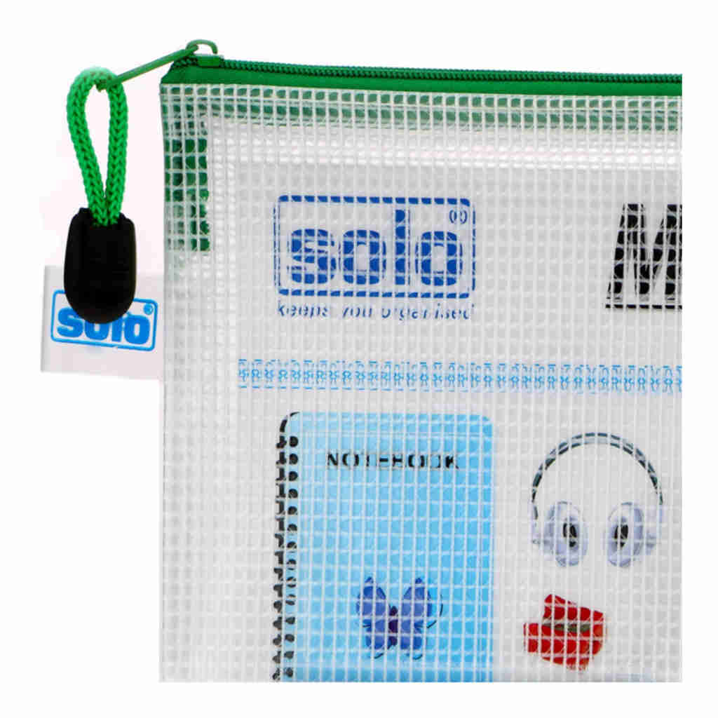 Solo My Zipper Closure Bag Green A5 MFA51