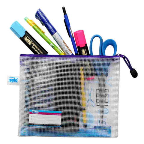 Solo My Zipper Closure Bag Blue A4 MFA41 