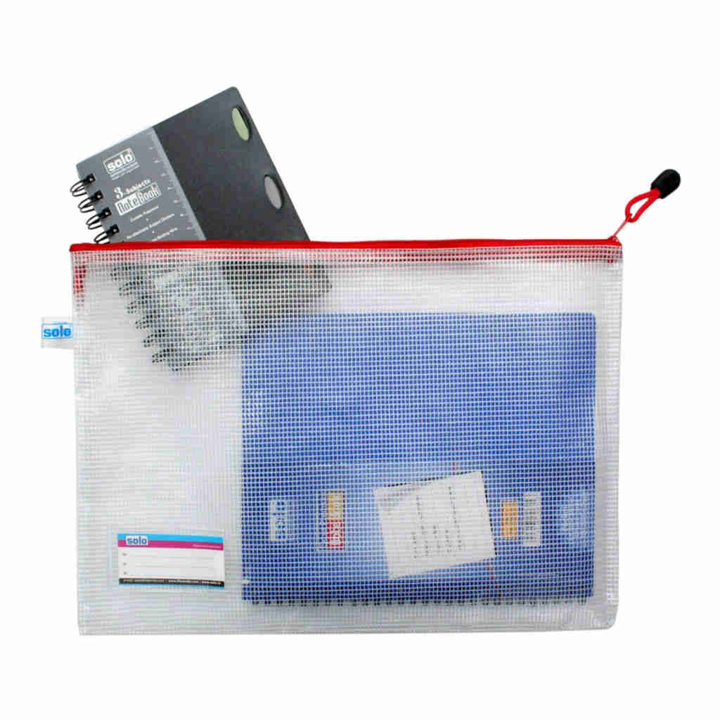 Solo My Zipper Closure Bag Red A4 MFA41 