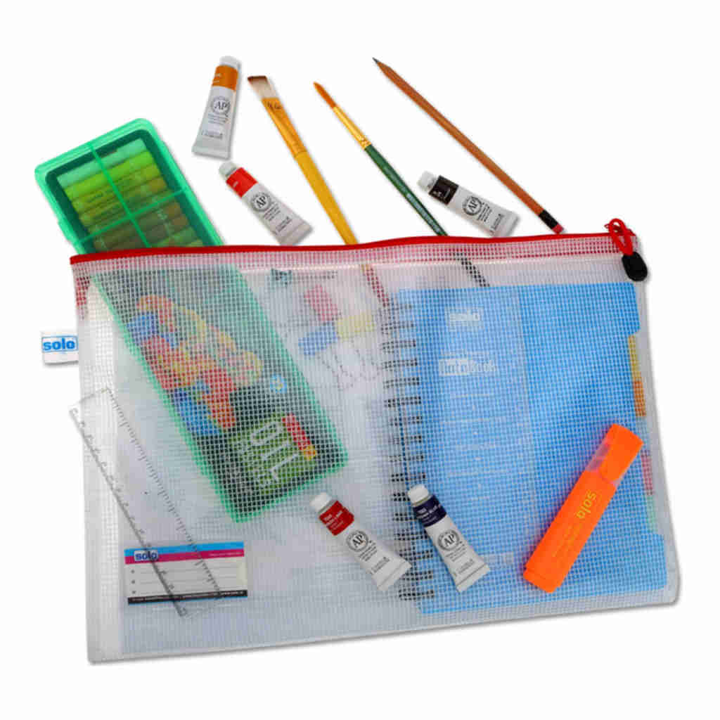 Solo My Zipper Closure Bag Red A4 MFA41
