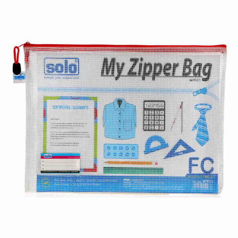 Solo My Zipper Closure Bag Red F/C Size MFFC1 