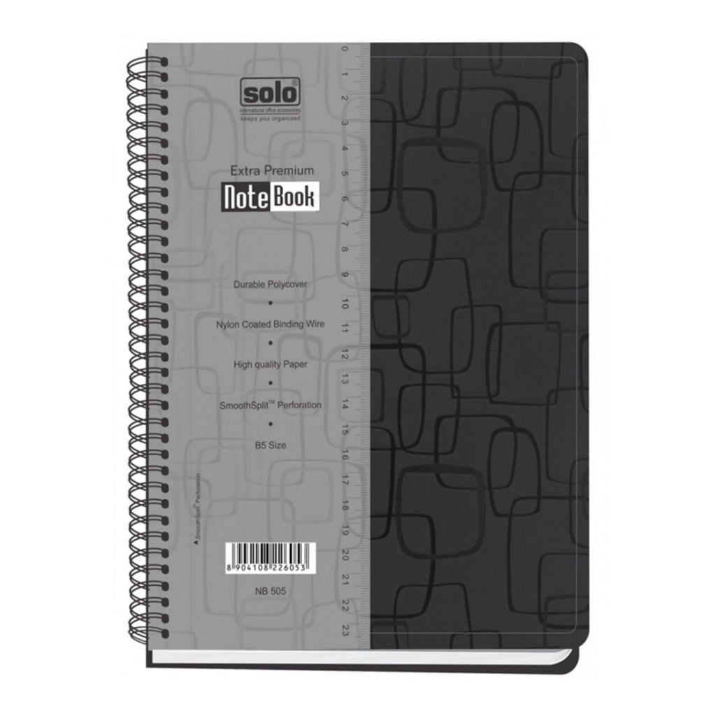 Solo Premium Note Book 160 Pages Black B5 NB 505 