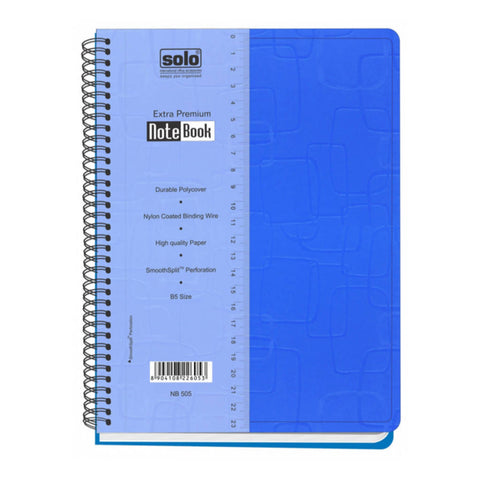 Solo Premium Note Book 160 Pages Blue B5 NB 505 