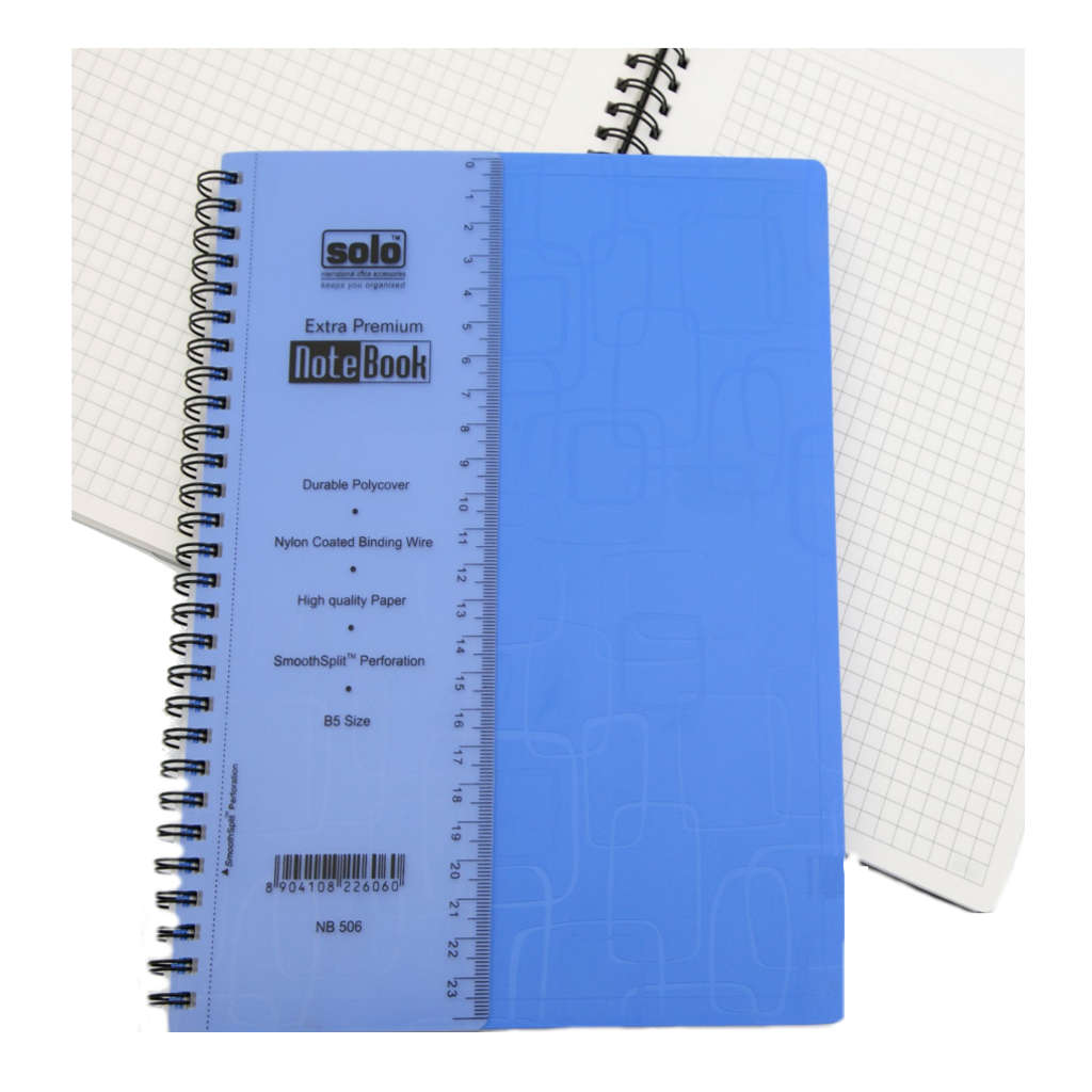 Solo Premium Note Book 160 Pages Square Blue B5 NB 506