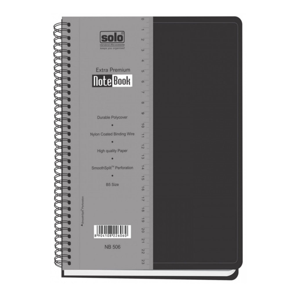 Solo Premium Note Book 160 Pages Square Black B5 NB 506 