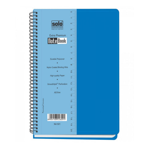 Solo Premium Note Book 160 Pages Blue A5 NA 501