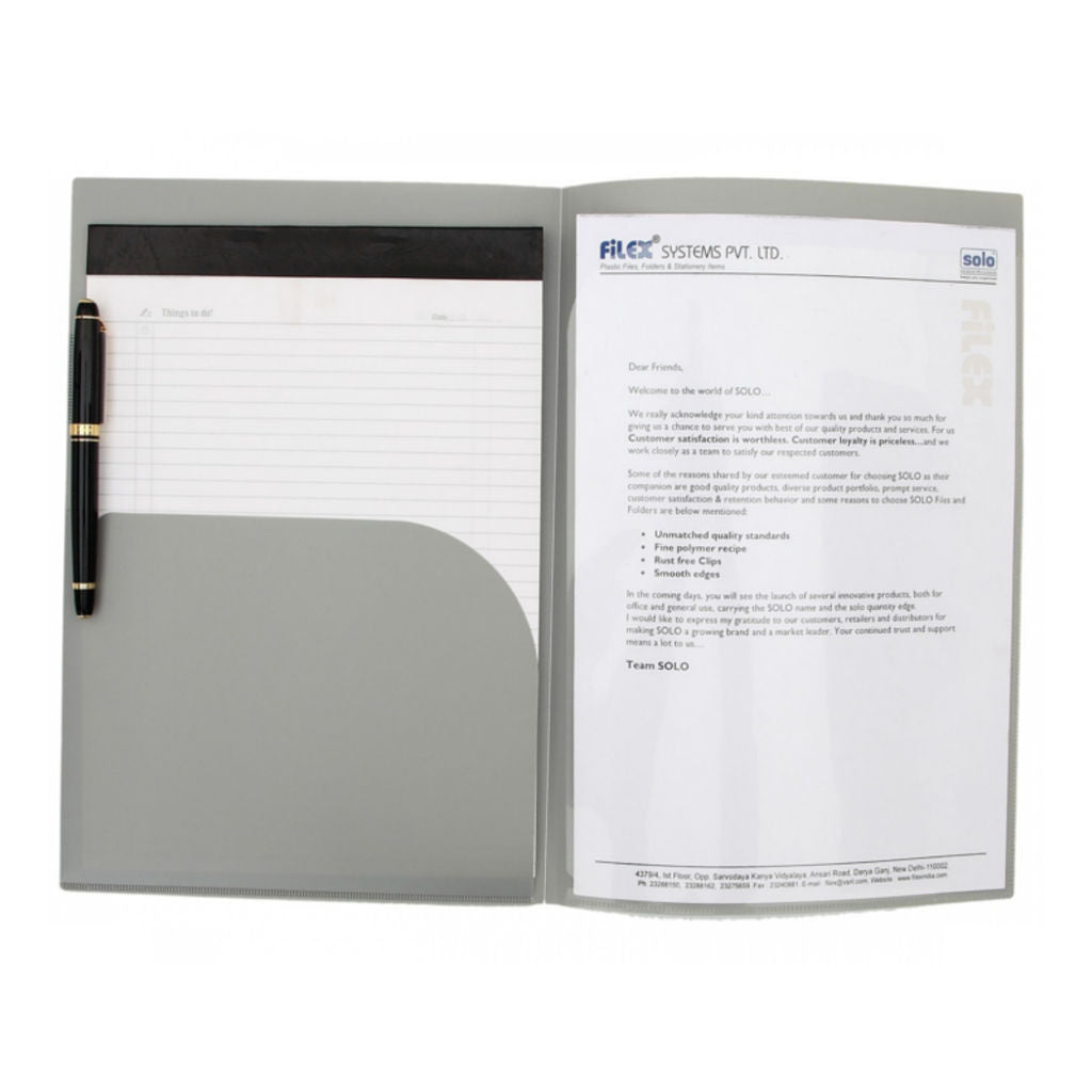 Solo Conference Folder Grey A4 CC 109