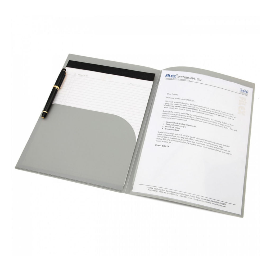 Solo Conference Folder Grey A4 CC 109