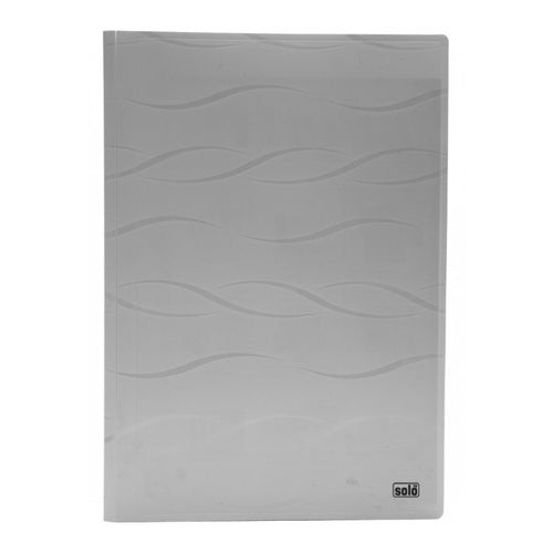 Solo Meeting Folder With Secure Expandable Pocket Without Pad Grey A4 CC 116 