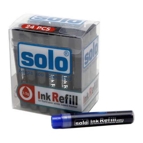 Solo Refillable White Board Marker Set of 10 Black