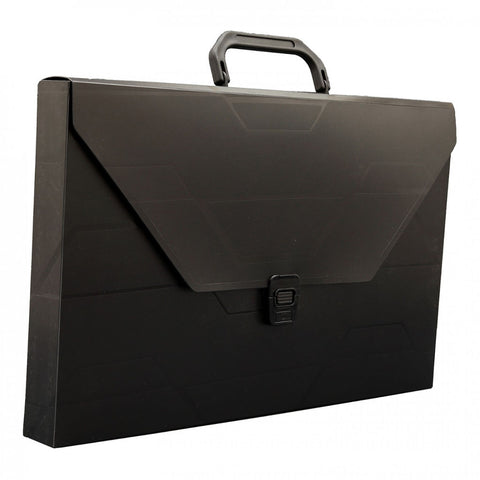 Solo Document Bag With Lock & Handle Black F/C Size DC 557 