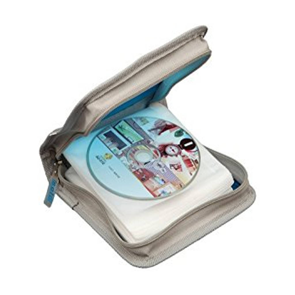 Solo Computer CD Wallet Zipper Frosted Blue CD 032