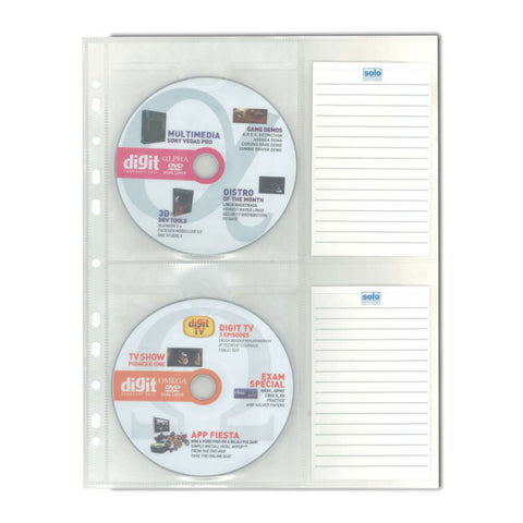 Buy Solo CD Wallet Pocket With Label For Ring Binder CD 010 Online at  Bestomart …