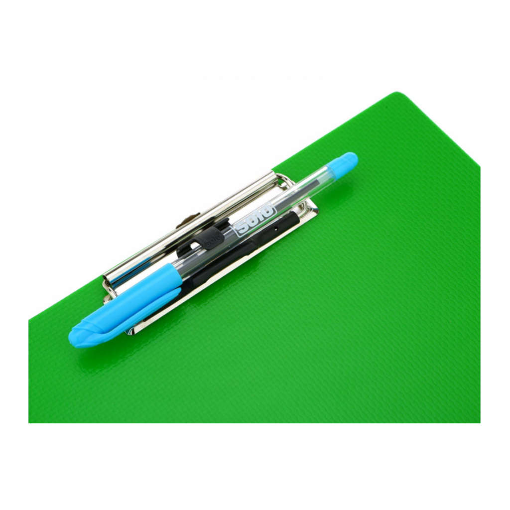 Solo Pen Catch Clip Pad Neon Green F/C Size SB 003