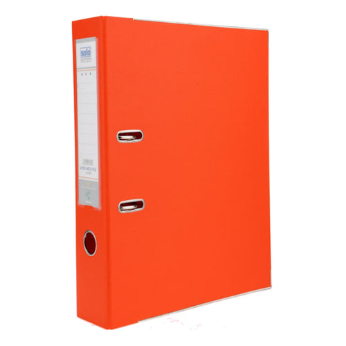 Solo Lever Arch File Orange 3 Inch Ring F/C Size LA 512 