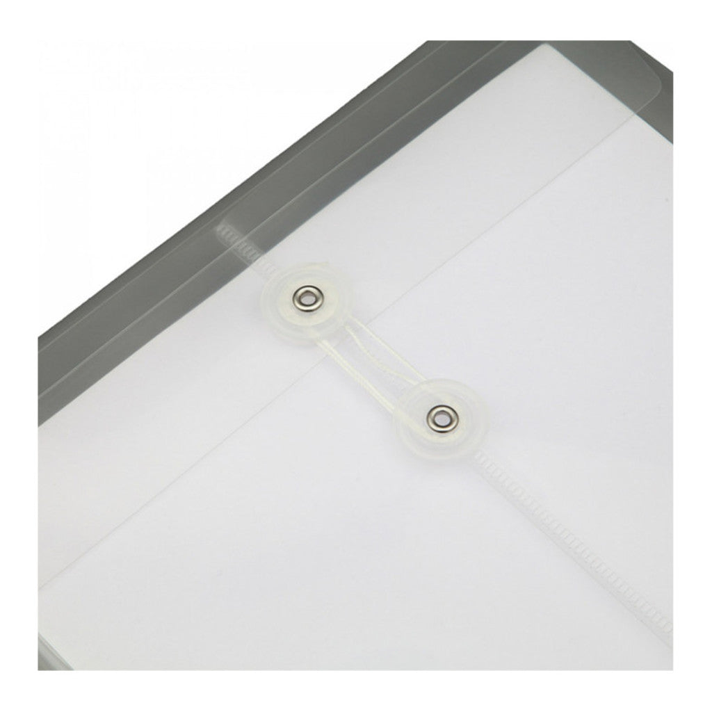 Solo Document Bag With String Transparent White F/C Size CH 114