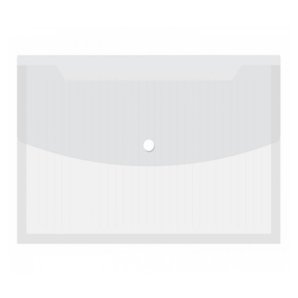 Solo Document bag With Expanding Button Transparent White A4 CH 105 