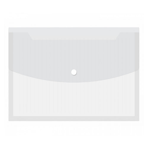 Solo Document bag With Expanding Button Transparent White A4 CH 105 