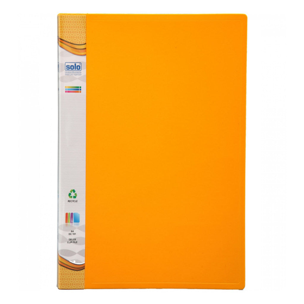 Solo Delux Clip File Orange A4 DC 101 
