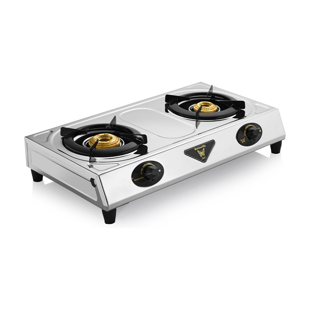 Butterfly ACE LPG Stove Steel 2 Burner