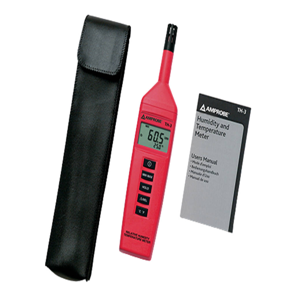 Amprobe Relative Humidity Temperature Meter TH-3