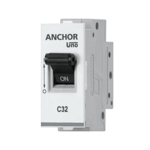 Anchor Uno Mini Modular Single Pole MCB 'C' TYPE 6A-32A 