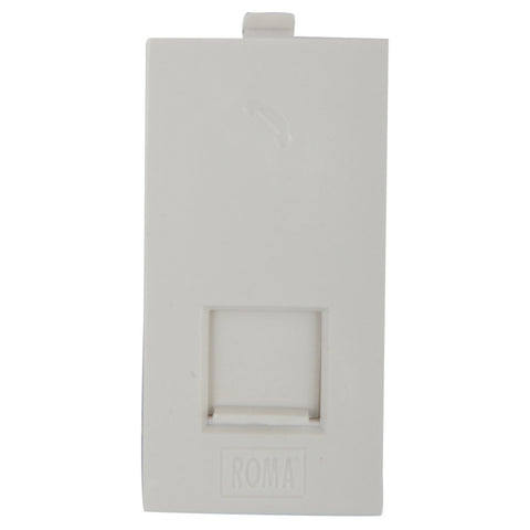 Anchor Roma Classic RJ 11 Single Telephone Jack With Shutter 20857 
