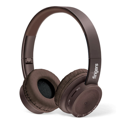 Buy Fingers Rock N Roll H2 Wireless Head Phone Choco Brown Online