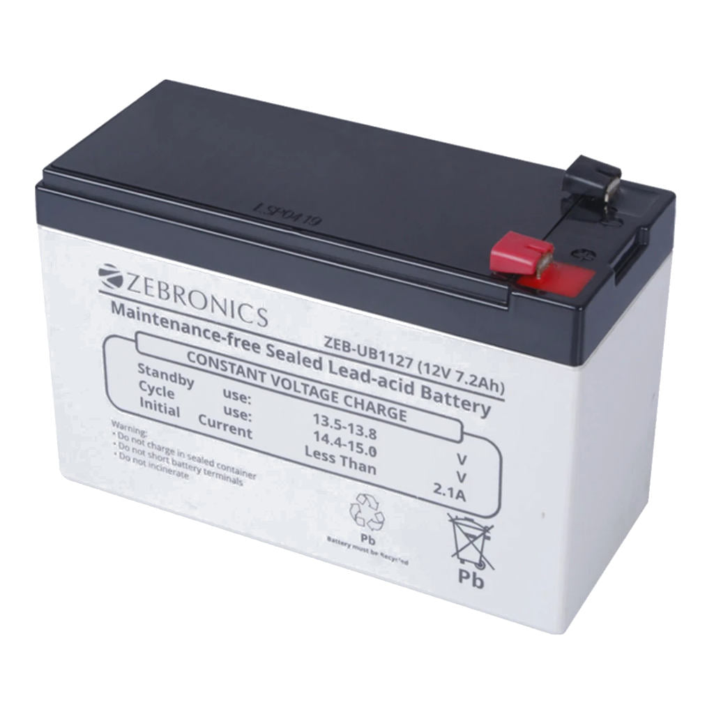Zebronics Sealed Maintenance Free (SMF) Lead-acid Battery Zeb-UB1127 