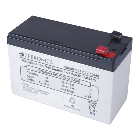 Zebronics Sealed Maintenance Free (SMF) Lead-acid Battery Zeb-UB1127 
