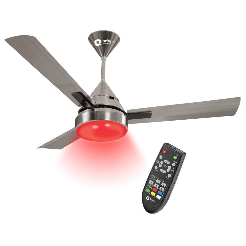Orient Spectra Ceiling Fan With Remote 1200mm Pewter Finish 