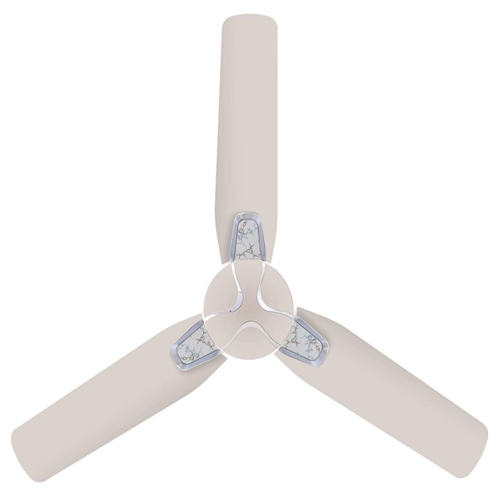 Orient Jazz Trendz High Speed Ceiling Fan 1200mm Pearl Metallic White with Marble