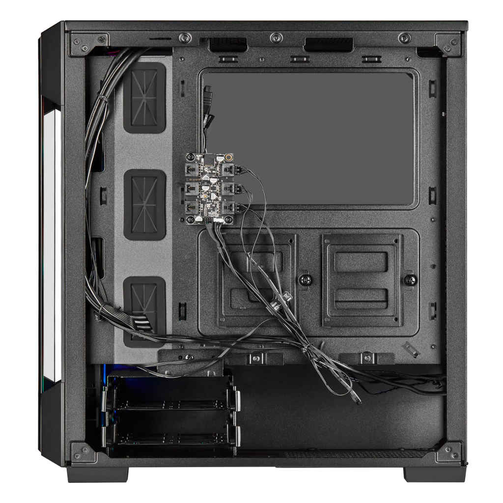 Corsair iCUE 220T RGB Tempered Glass Mid-Tower Smart Case without SMPS Black CC-9011190-WW