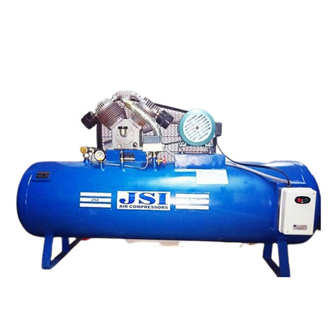 JSI 3 Hp Three Phase Air Compressor 3D Model 300 Liter Elgi Type 