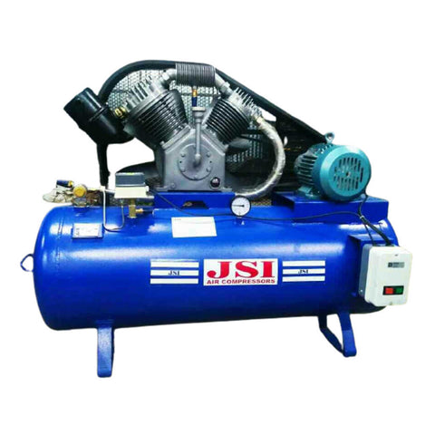 JSI 5 Hp Three Phase Air Compressor 250 Liter Elgi Type 